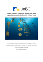 Applied economics within pearl farming value chains supporting community livelihoods in Fiji and Tonga
