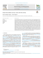 Koala forest habitat recovery varies with fire severity
