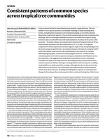 Consistent patterns of common species across tropical tree communities