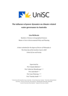 The influence of power dynamics on climate-related water governance in Australia